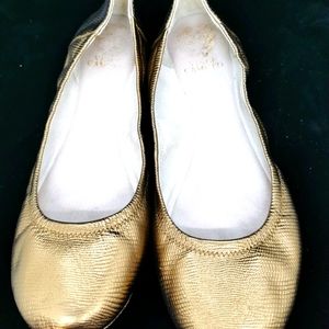 Vince Camuto 'Ellen' lizard leather ballet flats